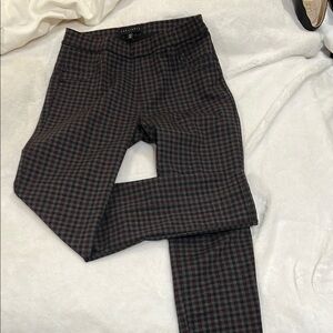 Sanctuary Black and Gray Dress Pants with Classic Check Pattern